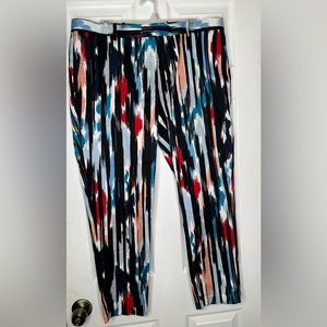 Multicolor Fitted dress pants (short)